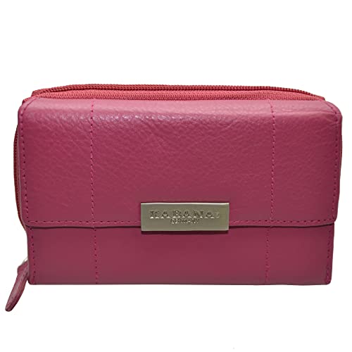 flevado Portemonnaie Damen Wildleder oder Glatt Leder Geldbörse in vielen Farben (Pink) von flevado