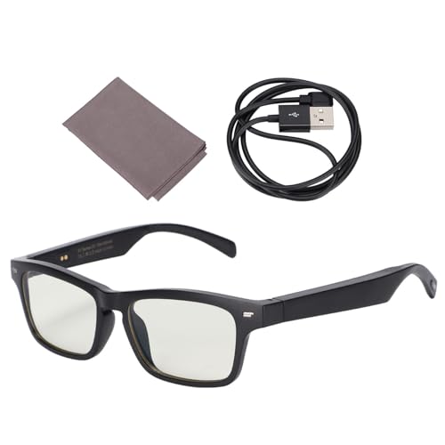 flexman Smart Brille, BT 5.0 HI FI Audio Anti Blue Linse, wasserdichte Brille, Intelligente BT Brille mit Rauschunterdrückung Zum Musikhören und Beantworten von Anrufen von flexman