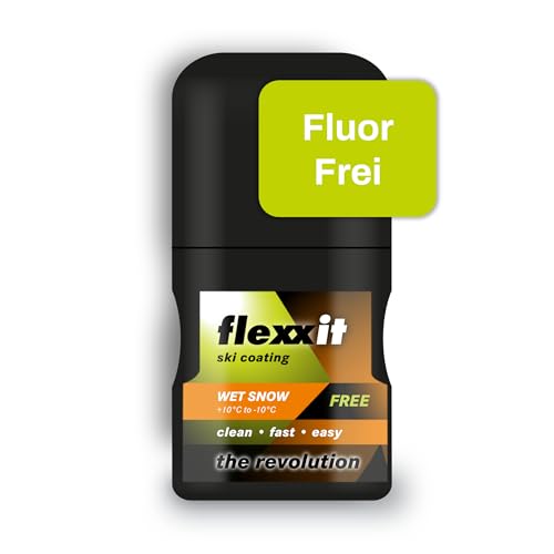 flexxit Fluorfreie Skiwachs Alternative - für Abfahrt und Langlauf Ski (Für Normale Temperaturen) von flexxit