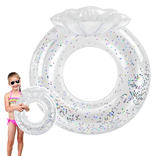 Flintronic Baby Schwimmring, Verstellbare Aufblasbare Schwimmsitz für Baby, Baby Schwimmhilfen Spielzeug, Baby Schwimmen Ring für Kinder 4 bis 9 Jahre alt von flintronic