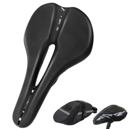 Flintronic Fahrradsattelbezug, Sattelkissen für Fahrrad, Fahrradsattel Überzug, Weich und Bequem, mit Regenschutz, für Damen & Herren, für Mountainbike, Rennrad von flintronic