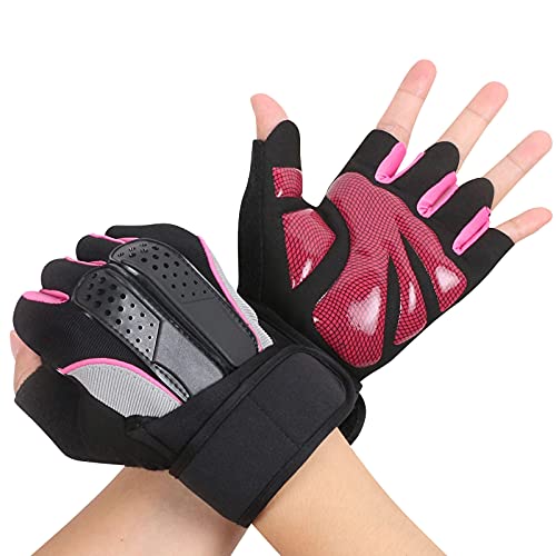 flintronic Fitness Handschuhe, Trainingshandschuhe, Gewichtheben Handschuhe, Trainingshandschuhe Sporthandschuhe Verdicktes Luftpolster für Damen & Herren Fitness Bodybuilding Kraftsport Crossfit von flintronic