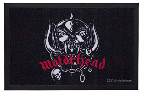 Motörhead Fußmatte Skull Logo Warpig Fussmatte Schmutzmatte Türabstreifer Türmatte Fußabstreifer Teppich doormat von for-collectors-only