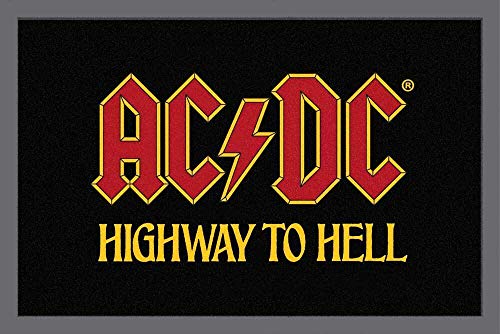 for-collectors-only AC/DC Fußmatte Highway to Hell Fussmatte Schmutzmatte Türabstreifer Türmatte Fußabstreifer Teppich Doormat von for-collectors-only
