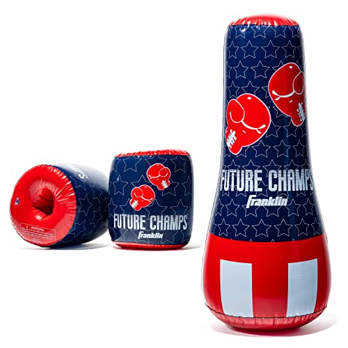 Franklin Sports Inflatable Punching Bag & Glove Set - Future Champs - 42 x 19 x 19 inches von Franklin Sports