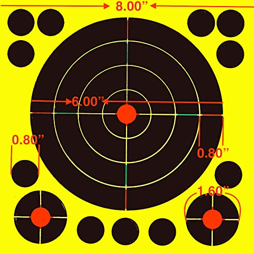 25 Splatter 5648 Fritz-Cell Splitterziele Splittersticker selbstklebend Zielscheibe für alle Gewehre, Pistolen, Luftgewehre, Airsoft, BB, Diabolo kompatibel mit Splatterburst Zielen von fritz-cell