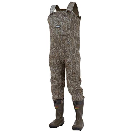 frogg toggs Amphib Neopren Stiefelfuß Camo Wathose Stollenlaufsohle Mossy Oak Bottomlands Größe 11 von frogg toggs