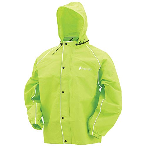 FROGG TOGGS Herren Road Toad Reflektierende wasserdichte Regenjacke, Hivis Green, X-Large von frogg toggs