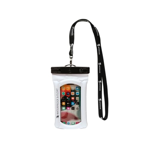 geckobrands Float Phone Dry Bag, Weiß von geckobrands