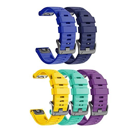 5Pcs 26 22MM Quick Release Armband Strap Für 7 7X 7S 6X Pro Uhr Easyfit Handgelenk Strap für 6 Pro Smart Uhr von generic