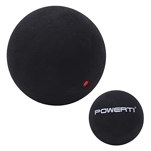 Sport-Squashball, 37 Mm Single Dot Squashbälle Gummi-Squashschlägerbälle für Anfänger-Wettkampftraining (einzelner roter Punkt) von Generic