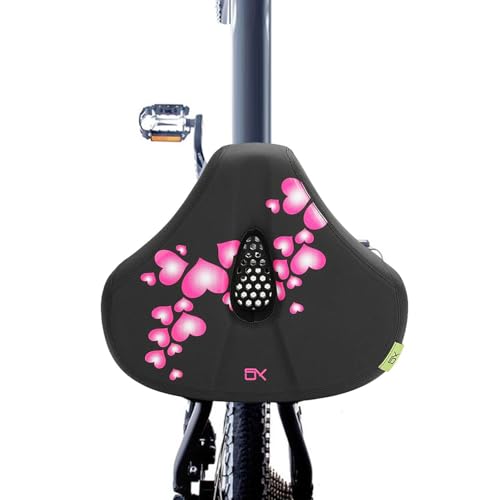 generic Fahrradsitzkissen | Fahrradsattel-Sitzbezug-Kissen - Atmungsaktive Fahrradsitzpolsterung, tragbare gepolsterte Fahrradsattelbezüge für Heimtrainer und Heimtrainer von generic