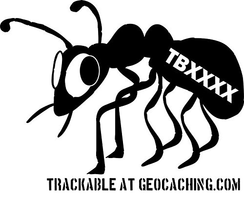 geo-versand Bugsy Travel Bug Geocaching Aufkleber Autoaufkleber trackbar mit Nummer Tb trackable Sticker von geo-versand