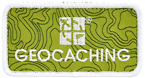 GEO-VERSAND Geocaching Patch, Schrift, grün / weiß, 5 x 10 cm, 10885 von geo-versand