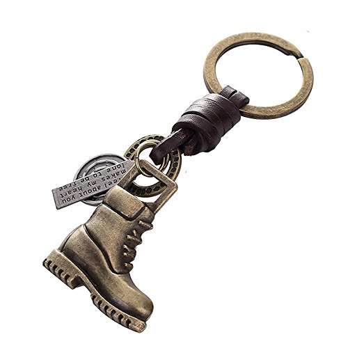 GEO-VERSAND Schlüsselanhänger - Wandern Schuhe für Travelbug's, braun, 100492 von geo-versand