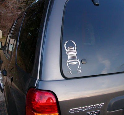 geo-versand Travel Tag Trackable Geocaching statischer Autoaufkleber Sticker, Car Sticker, Aufkleber fürs Auto Geocaching Logo von geo-versand