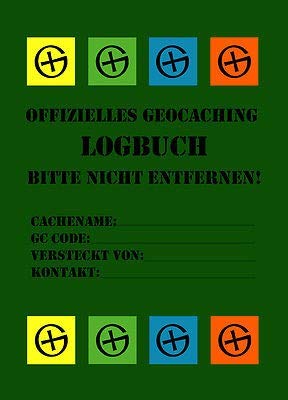 geo-versand 10 Aufkleber Finderhinweis Geocaching Logbücher- Logbuch, Behälter Versteck Dose von geo-versand
