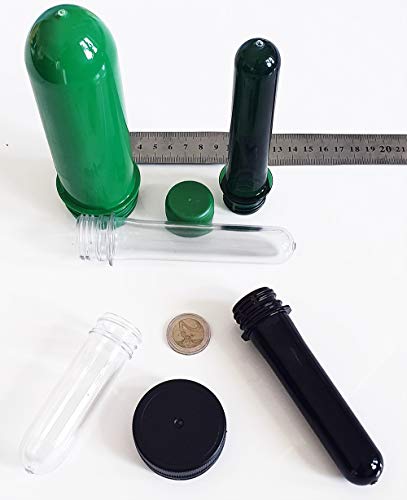 Geo-Versand 50 grüne Geocaching Petlinge mit FTF Deckel wasserdicht Tube behälter Preform Preformen (50 x 13 cm grün) von geo-versand