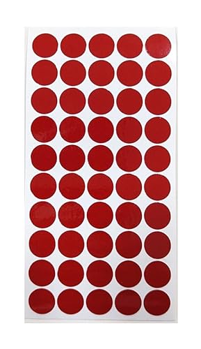 geo-versand Geocaching Reflektoren 50 bis 200 Stück - 6 Farben - Oralite Markenfolie 1 cm (200, Rot) von geo-versand