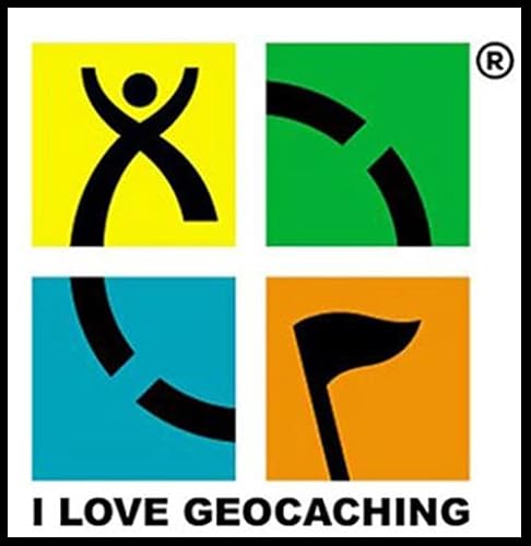 geo-versand I Love Geocaching Patch Aufnäher Geschenk Rucksack Klett Trade Item von geo-versand