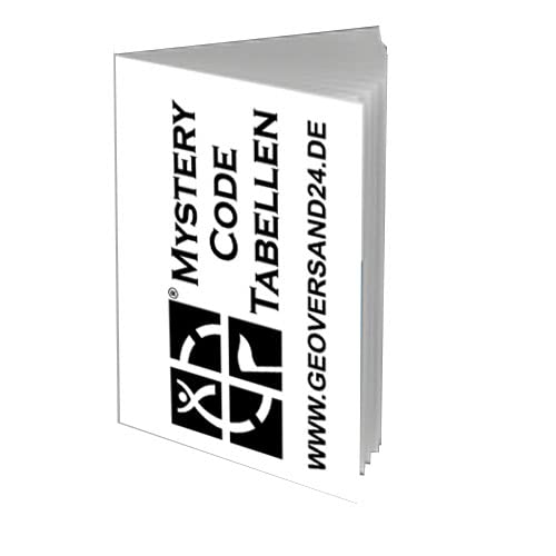 geo-Versand Unisex – Erwachsene Geocaching Taschenplaner Mystery Decodier Tabellen Buch Heft D5 Lösung, Mehrfarbig, 10 cm von geo-versand