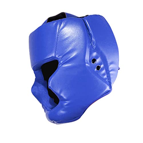 Boxhelm | Kinder-Boxkopfschutz | Kopfschutz Aus PU-Leder Für Erwachsene | Geschlossener Boxkopfschutz Kopfschutz | Bewachen Wangen Für Kickboxen, MMA und Sparring von gifyym