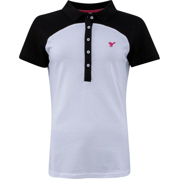 girls golf golf Polo Black and White weißschwarz von girls golf