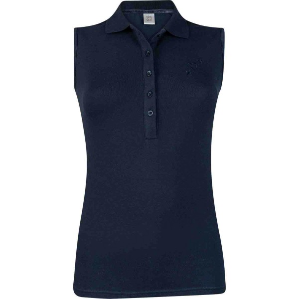 girls golf Polo Bright Blue Love navy von girls golf