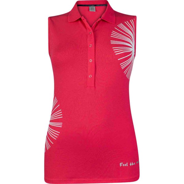 girls golf Polo Puff Flower ärmellos rot von girls golf