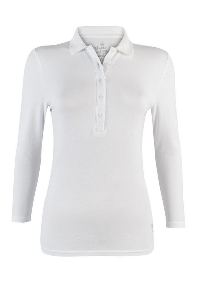 girls golf Poloshirt Girls Golf Polo Basic Sissi 7/8 Sleeve Weiß Damen XL von girls golf