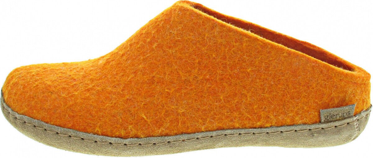 glerups dk Hausschuhe Hüttenschuhe Filzschuhe orange Gr. 40 Slip-On Sneaker von glerups dk