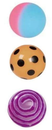 goki 3 Stück Flummis bunt gemischt ca. 43 mm Durchmesser Springball Dopsball Hüpfball von goki