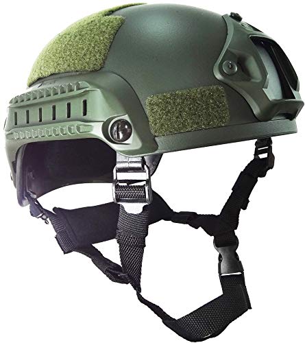 haoyk mich 2001 Style Tactical Airsoft Paintball Helm mit NVG Halterung und Seite Schiene für Airsoft Paintball, OD von haoYK