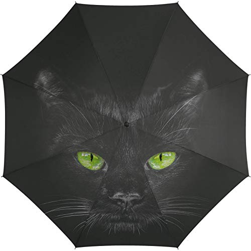 Automatik Regenschirm Stockschirm Essentials cat mit wunderschönem Katzenmotiv von happy rain