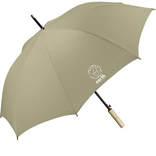 Happy Rain Stockschirm mit Automatik Earth - Olive Gray von happy rain