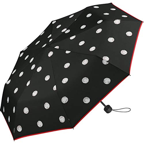 Regenschirm Black & White Dots - Taschenschirm Handöffner von happy rain