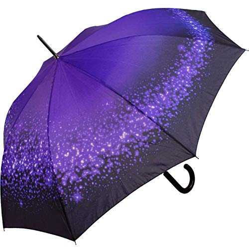happy rain Damen Regenschirm Schwarz Lila Funky Glitter von happy rain