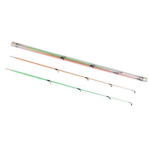 harayaa 3-teiliges Feeder-Angelruten-Feeder-Angelruten-Spitzen-Reise-Angel-Refit-Angelruten-Jigging-Angelruten aus Carbon/Fiberglas mit Flexibler Spitze, 2 Stücke 7147 Fiberglas von harayaa