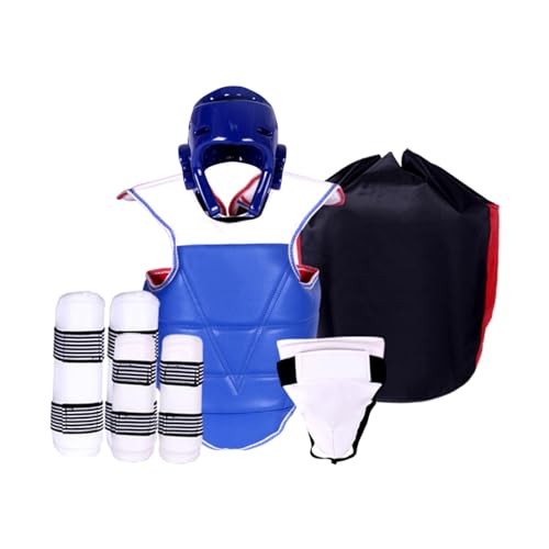 harayaa 5X Taekwondo-Schutzausrüstung, Karate-Sparring-Ausrüstung, gepolsterter Box-Körperschutz für Kampfsport, l von harayaa