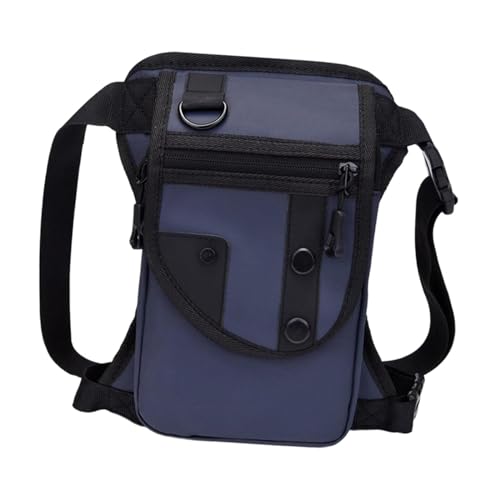 harayaa Angelgerät Hüfttasche, Langlebig, mit Mehreren Taschen, Beintasche mit Mehreren Taschen für Wandern, Reiten, Klettern, Blau von harayaa