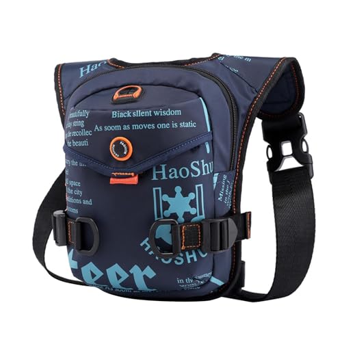 harayaa Bag Herren Brusttasche Tragbare Hüfttasche Tasche Hüfttasche für Radfahren Wandern Sport, Blau von harayaa