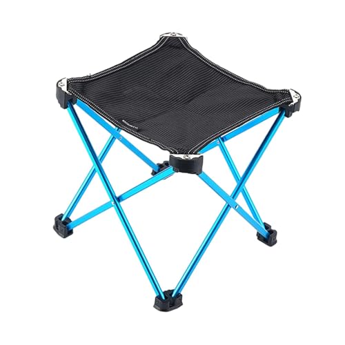 harayaa Campinghocker, Campinghocker, tragbarer Klapphocker, klappbarer Kleiner Stuhl für den Reisegarten, Blau von harayaa