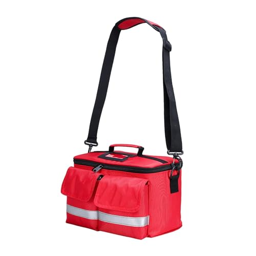 harayaa Erste-Hilfe-Tasche, Erste-Hilfe-Kit-Tasche, leerer, First-Responder-Tasche fürs Büro, Rot von harayaa