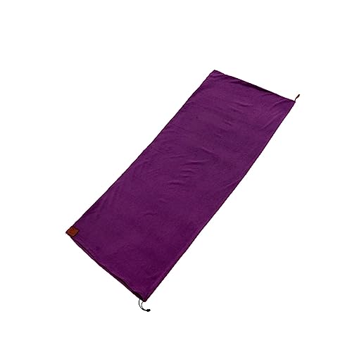 harayaa Fleece Schlafsack Innenfutter, Verstaubar, 180 X 80 cm, Rucksack Deckenbefestigung, Vielseitig Einsetzbar für Warmes Oder Kaltes Wetter, mit Reisedeck, Violett von harayaa