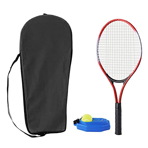 harayaa Solo-Tennistrainer Tragbarer -Ball mit Schnur mit Tragetasche Werkzeug-Tennis-er-Set für das Selbstübungstraining im Garten, Rot für Kinder 52x22cm von harayaa