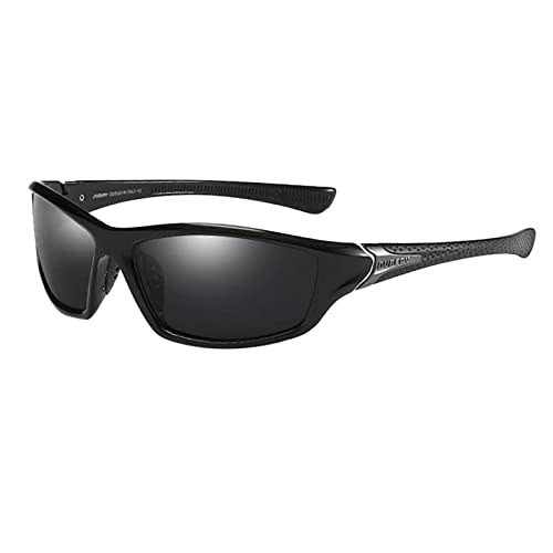 harayaa Sport Skibrille, Fahrradbrille, Unisex Sonnenbrille Zum Laufen/Skifahren/Snowboarden, Schwarz 1 von harayaa