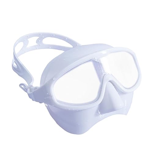 harayaa Tauchmaske, Anti-Beschlag-Schwimmbrille mit Nasenschutz, universelle Schnorchel-Tauchmaske, Schnorchelbrille für Erwachsene, Strand, Wassersport, Weiß von harayaa
