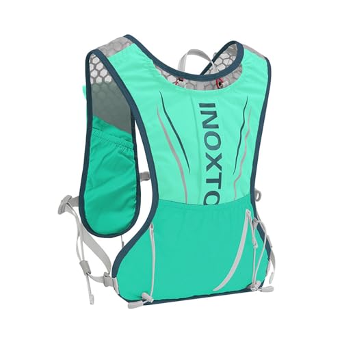 harayaa Trinkrucksack Trinkweste Verstellbare Laufweste Rucksack für Training Joggen, Grün von harayaa