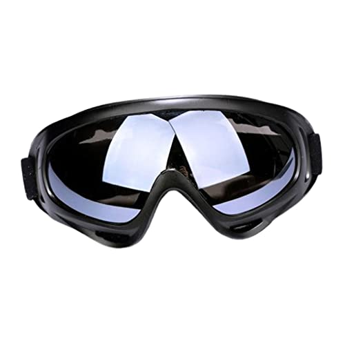 harayaa Winter Skibrille Winddicht Antibeschlag Snowboardbrille, Schwarz + Grau, 18x8cm von harayaa