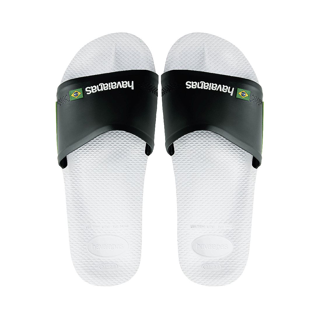 Havaianas SLIDE BRASIL FC Unisex Erwachsene Sandale Badelatsche 4142616 weiss von Havaianas